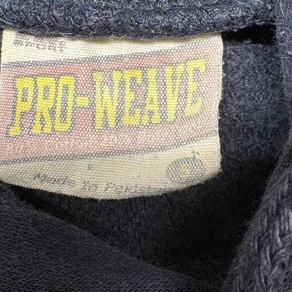 Vintage MV Sport Pro Weave NAVY Academy Reverse Weave Sweatshirt Size S - Picture 8 of 11